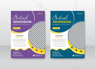 Okul Kabul Pilotu Tasarım Şablonu ve Broşür Kapağı A4 boyutunda