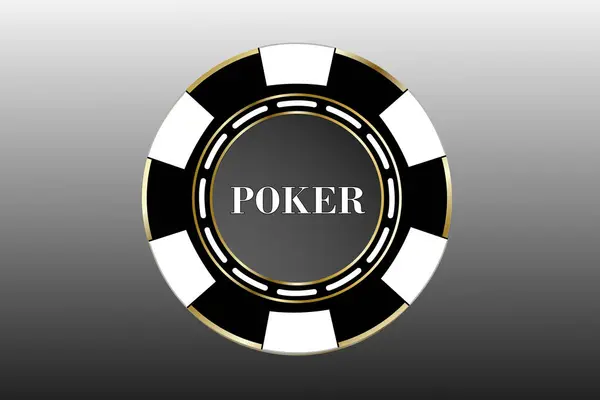 Kasinochipen Poker Chip Illustrasjon Trendy Stil Kasino Games Casino Konsept royaltyfrie gratis stockvektorer