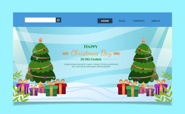 İniş Sayfası Noel ağacı, hediyeler