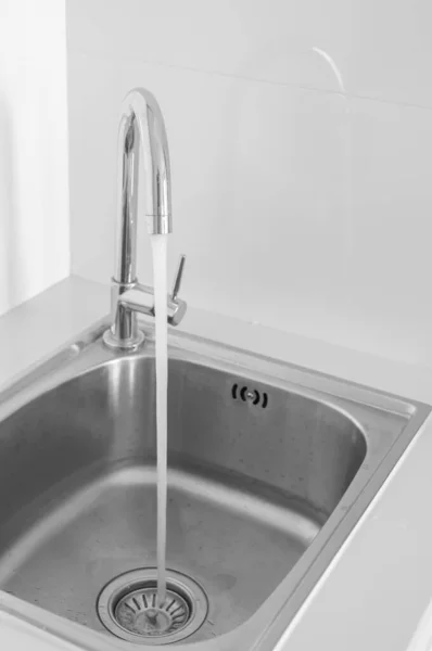 Stainless steel sink with Water faucet