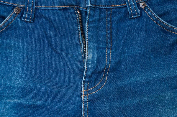Jeans Denim Biru Jantan Latar Belakang Depan Warna Vintage Jeans — Stok Foto