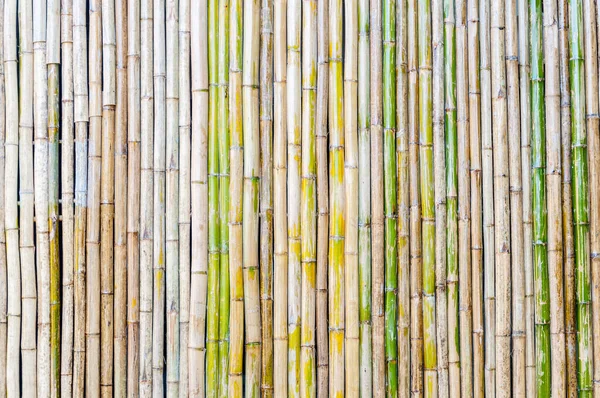 Bamboe Omheining Achtergrond Houten Bamboe Hek — Stockfoto