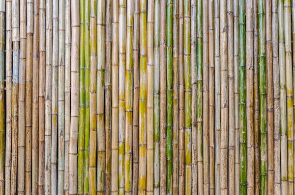 Bamboe Omheining Achtergrond Houten Bamboe Hek — Stockfoto