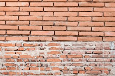Eski tuğla duvar arka plan dokusu, retro arkaplan inşaatı için endüstriyel yapı malzemesi