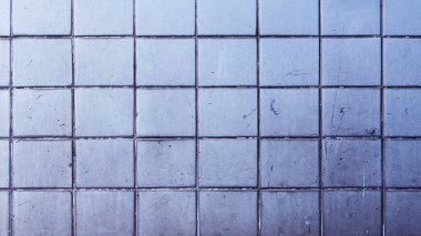 Eski, pis, kare seramik fayans. Eski kiremitler arkaplan veya doku.