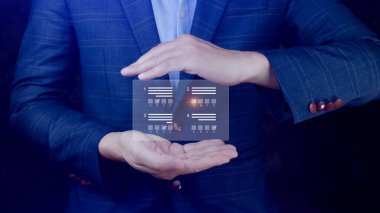 Çevrimiçi sınav konsepti, sınavda doğru cevabı seçin. Kontrol listesi ve çevrimiçi test. Online sınav testi. Masaüstünde çevrimiçi anket sonuçları. Sınav.