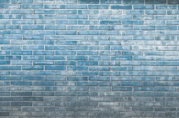 Vieux Fond Bleu Mur Brique Vintage Surface Décorative Mur Brique — Photo