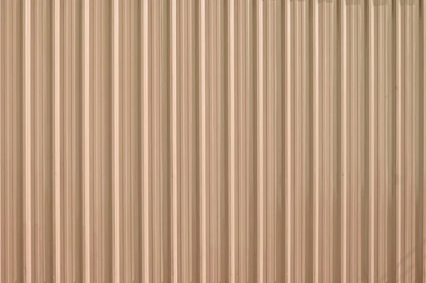 棕色锌金属波纹围栏 背景金属板围栏 背景摘要 — 图库照片