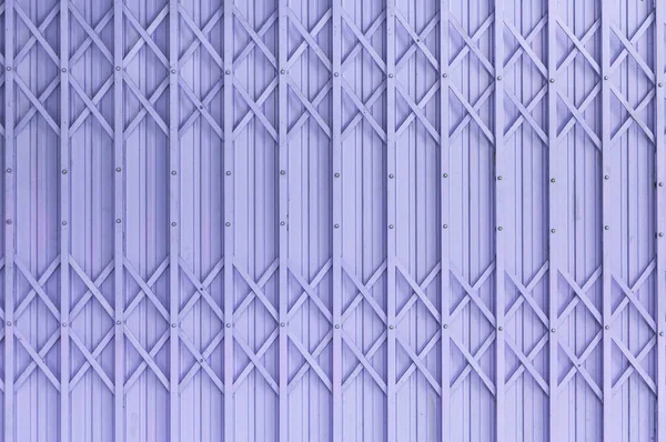 Старий Фіолетовий Сталевий Візерунок Текстури Дверей Або Сталевий Фон Дверей — стокове фото