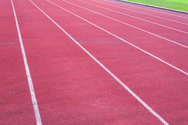 Koşu pisti ve yeşil çimen, doğrudan atletizm Koşu pisti Spor Stadyumu