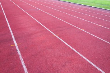 Koşu pisti ve yeşil çimen, doğrudan atletizm Koşu pisti Spor Stadyumu