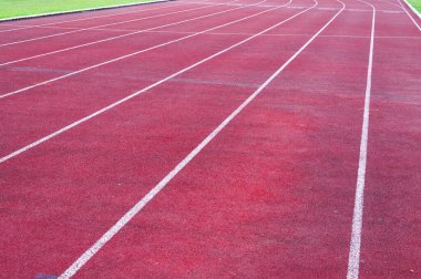 Koşu pisti ve yeşil çimen, doğrudan atletizm Koşu pisti Spor Stadyumu