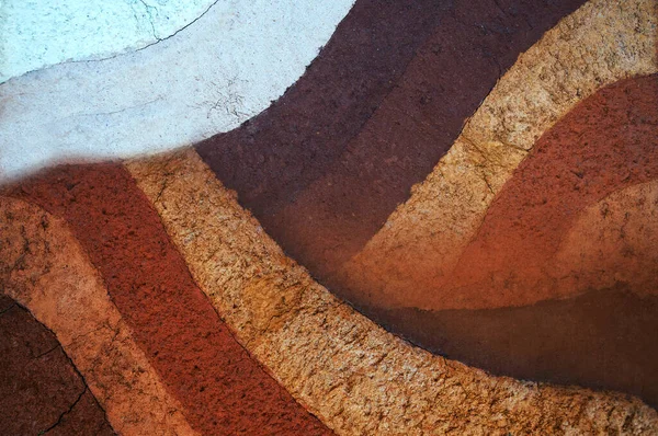 Form Der Bodenschichten Ihre Farbe Und Textur Texturschichten Der Erdoberfläche — Stockfoto
