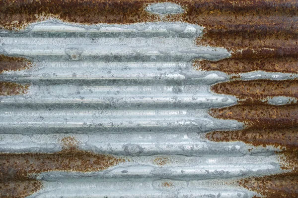 古い亜鉛錆のグランジの質 ヴィンテージの亜鉛の質のレトロな背景の古いパネル — ストック写真