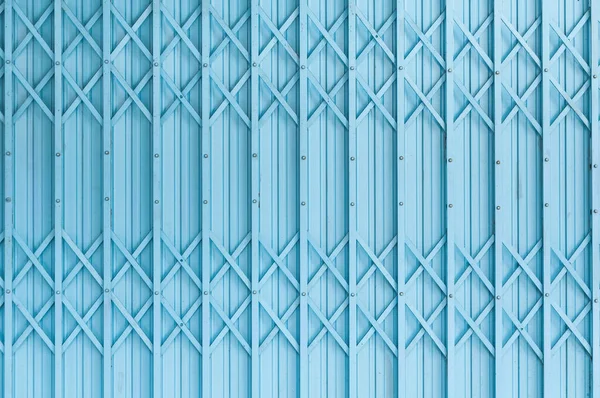 Eski Mavi Çelik Kapı Deseni Paslı Metalden Yapılmış Çelik Kapı — Stok fotoğraf