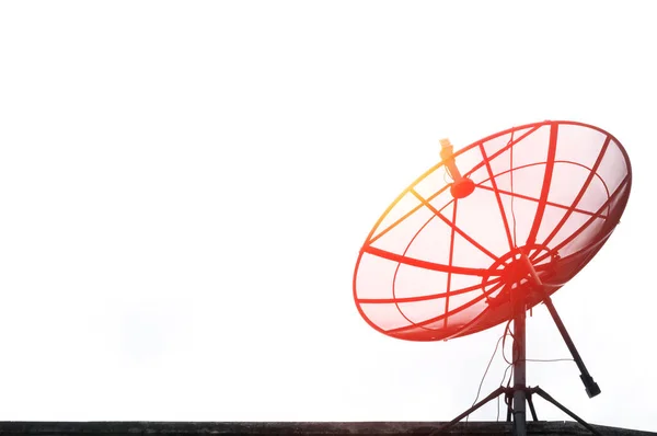 Antenne Parabolique Sur Toit — Photo