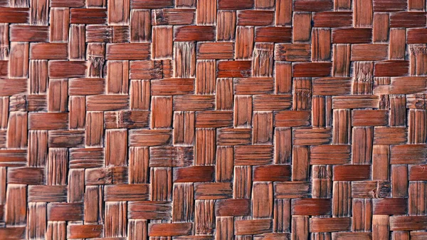 Woven Bamboo Surface Abstract Background Texture Bamboo Handicraft Detail Pattern — Stock Photo, Image