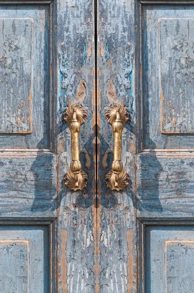 Архітектурні Деталі Старовинної Латунної Дверної Ручки Старовинної Антикварної Ручки Старих — стокове фото