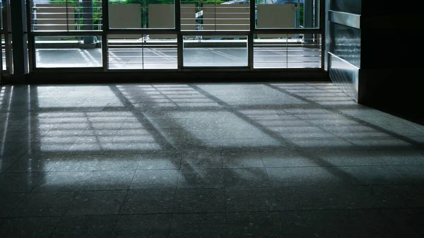 Architekturdetails Bodenbetonwand Modernes Gebäude Mit Schatten Tag — Stockfoto