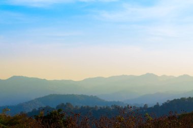 Kuzey Tayland 'daki güzel bulut manzarası