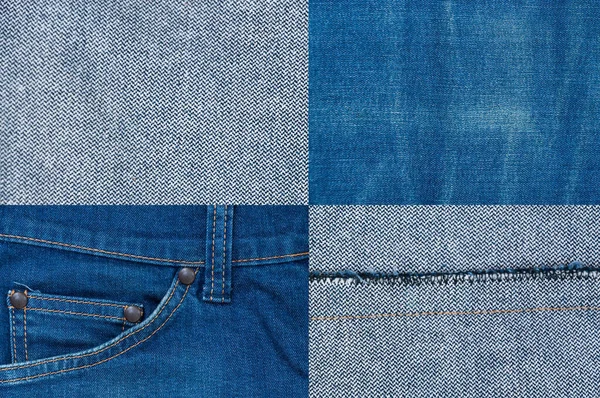 Jean Bakgrund Blå Jeans Textur Texturerade Randiga Jeans Denim Linnetyg — Stockfoto
