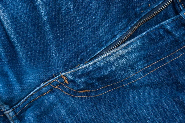 Jeans Denim Biru Jantan Latar Belakang Depan Warna Vintage Jeans — Stok Foto