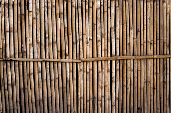 Bambuszaun Als Hintergrund — Stockfoto