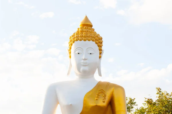 Grande Statua Buddha Wat Phra Doi Kham Chiang Mai Tempio — Foto Stock