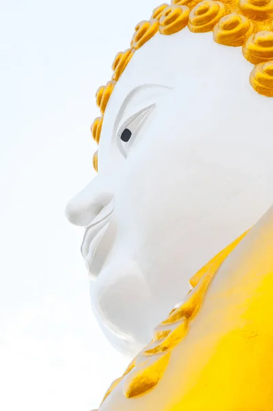 Große Buddha Statue Wat Phra Doi Kham Chiang Mai Thailändischer — Stockfoto