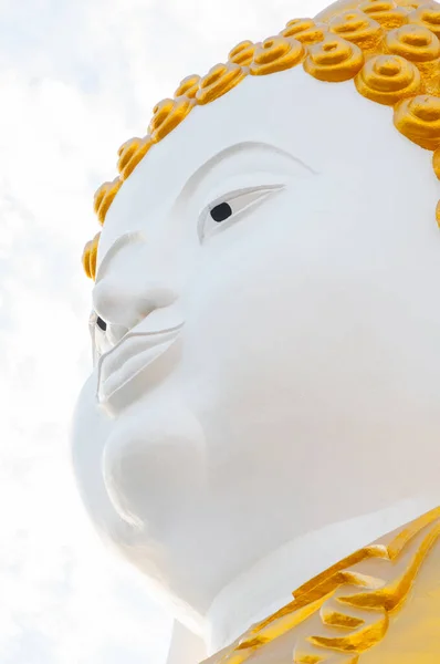 Wielkiego Posągu Buddy Wat Phra Doi Kham Chiang Mai Świątynia — Zdjęcie stockowe