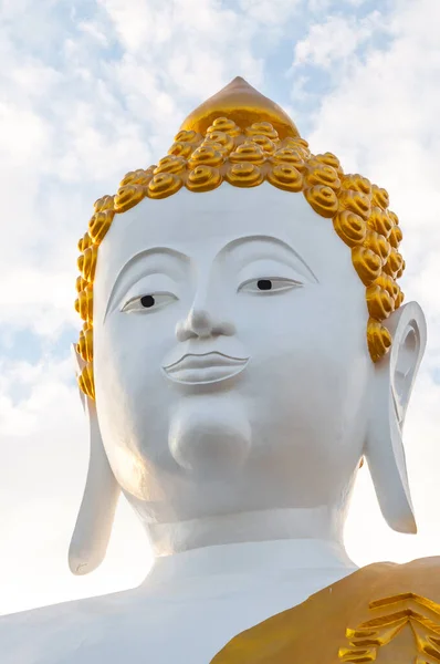 Velká Socha Buddhy Wat Phra Doi Kham Chiang Mai Chrámovými — Stock fotografie