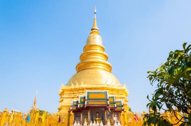 Wat Phra tapınağının bir parçası. Haripunchai Lamphun 'da, Tayland' ın kuzeyindeki en ünlü tapınak, sanat thai tarzı.