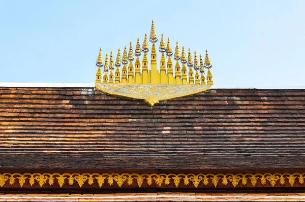 Top Kult Dachu Tajlandii Świątyni Art Style Tajlandii — Zdjęcie stockowe