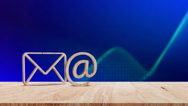 Mail Symbol Handel Und Briefumschlag Internet Korrespondenz Konzept Der Mail — Stockfoto
