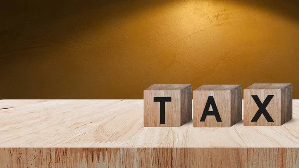 Drewniane Bloki Słowami Podatek Podatki Koncepcji Płatności Uchylanie Się Opodatkowania — Zdjęcie stockowe