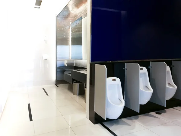 Ortak tuvalette umumi tuvaletin içi aynalı lavabo ve temiz tuvaletle dolu.