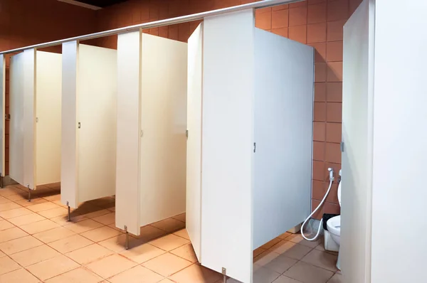 Wnętrze Publicznej Czystej Toalety — Zdjęcie stockowe