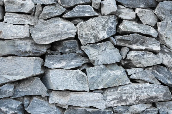 Padrão Decorativo Desigual Rachado Superfície Parede Pedra Real Com Cimento — Fotografia de Stock
