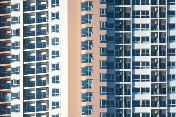 Вид Балконы Многоквартирных Домов — стоковое фото