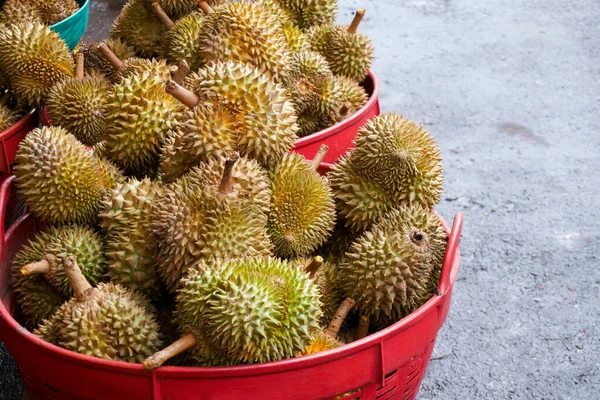 Durian Rynku Smak Durian Owoców Formie Bufetu Festiwalu — Zdjęcie stockowe