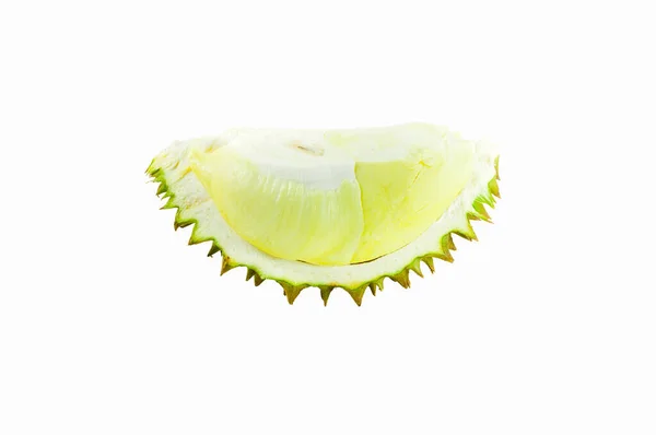 Durian Kungen Frukt Isolerad Vit Bakgrund Durian Illaluktande Frukt — Stockfoto