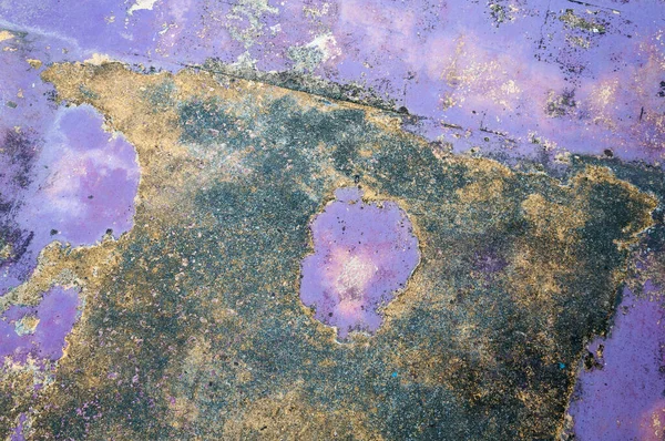 古い紫色のコンクリートの壁の背景 グラウンジの紫色の床の背景または質の古い剥離のペンキ — ストック写真