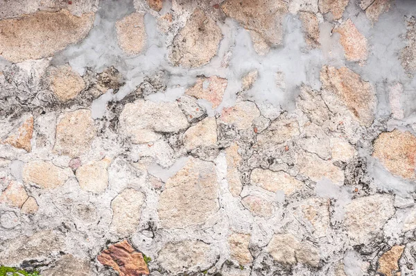 Muster Dekorative Unebene Rissige Oberfläche Aus Echtem Stein Mit Zement — Stockfoto