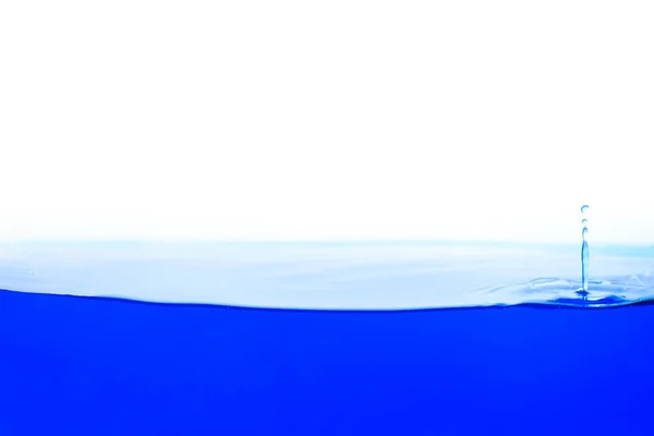 Abstrakte Blaue Farbe Wasser Spritzt Isoliert Auf Weißem Sauberem Hintergrund — Stockfoto