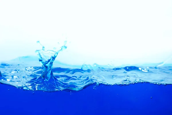 Abstract Blauwe Kleur Water Spatten Schone Achtergrond Water Spatten Waterdruppel — Stockfoto