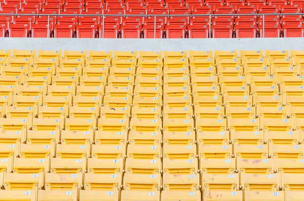 경기장에 주황색과 경기장에 좌석의 — 스톡 사진