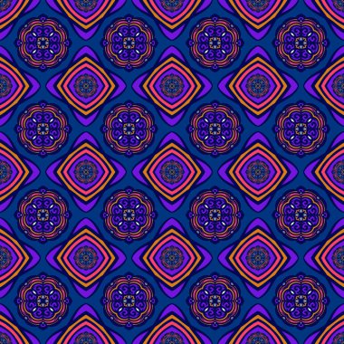 Ikat geometrik folklor süsü, kabile etnik dokusu. Aztek tarzında kusursuz çizgili desen, şekil nakış, İskandinav deseni, Ikat deseni.