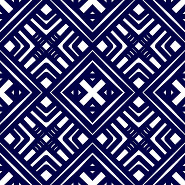 Mandalalı kusursuz desenli çiçek, klasik dekoratif elementler, klasik dekoratif çizimler, renkli kabile süsleriyle etnik mandala.