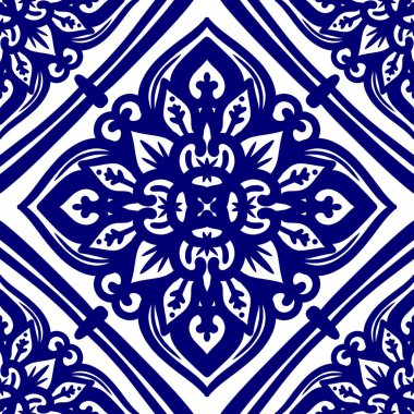 Mandalalı kusursuz desenli çiçek, klasik dekoratif elementler, klasik dekoratif çizimler, renkli kabile süsleriyle etnik mandala.