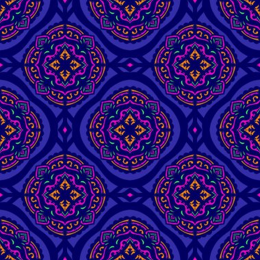 Kusursuz geometrik folklor süsü, kabile etnik dokusu. Aztek tarzında kusursuz çizgili desen, şekil nakış, İskandinav deseni, Ikat deseni.